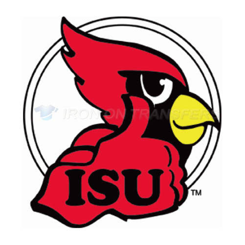 Illinois State Redbirds Logo T-shirts Iron On Transfers N4615 - Click Image to Close